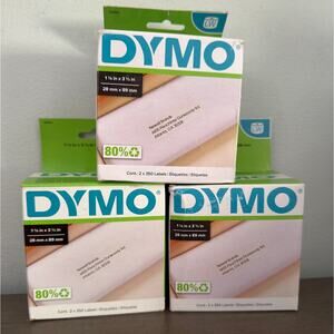 DYMO LabelWriter Labels – 3 Boxes, 2×350 Rolls, 1 1/8” x 3 1/2”, New Sealed